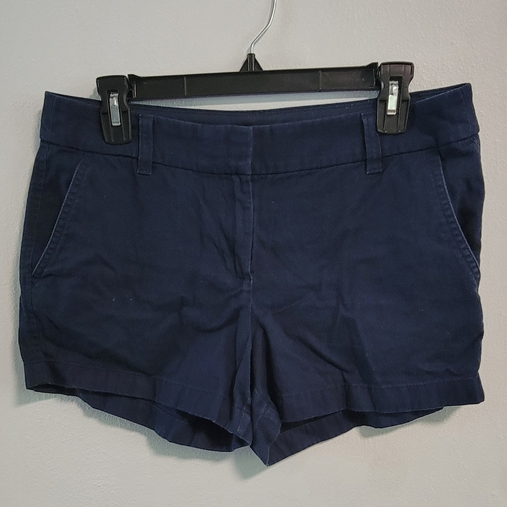 6 J Crew 100% Cotton Shorts Navy Nautical Preppy Beach Summer Vacation H5616